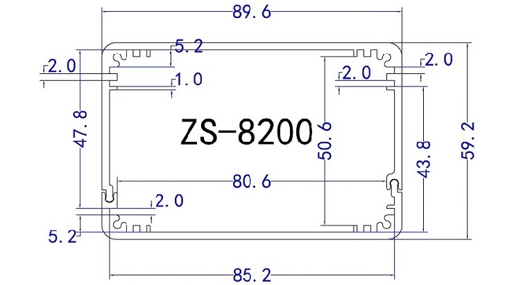 8200擠壓鋁型材外殼電路保護殼體正盛殼體.jpg